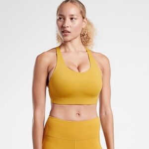 Athleta Advance Sports Bra B-G Oxidized Yellow - Size 34DD